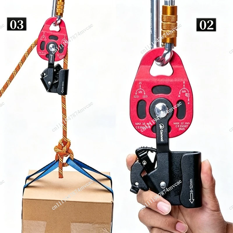 Climbing Lifting Pulley Lift Weight Pulley Device Rescue Survive Gear Rock Climb High Altitude Heavy Transport Effortless