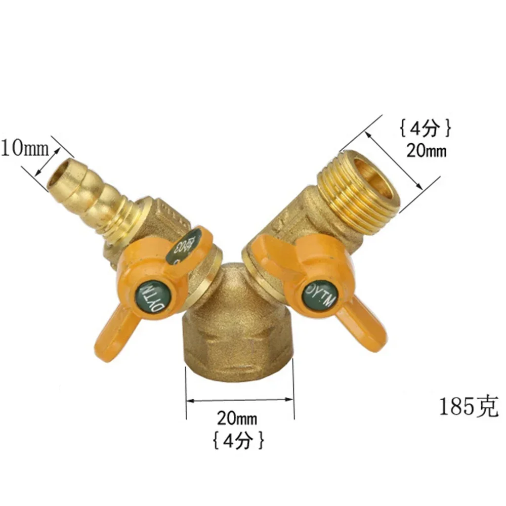 All Copper 4 Points Gas Valve Copper Ball Valve Core Inner And  Wire Tee Gas Natural Gas Switch Ball Valve