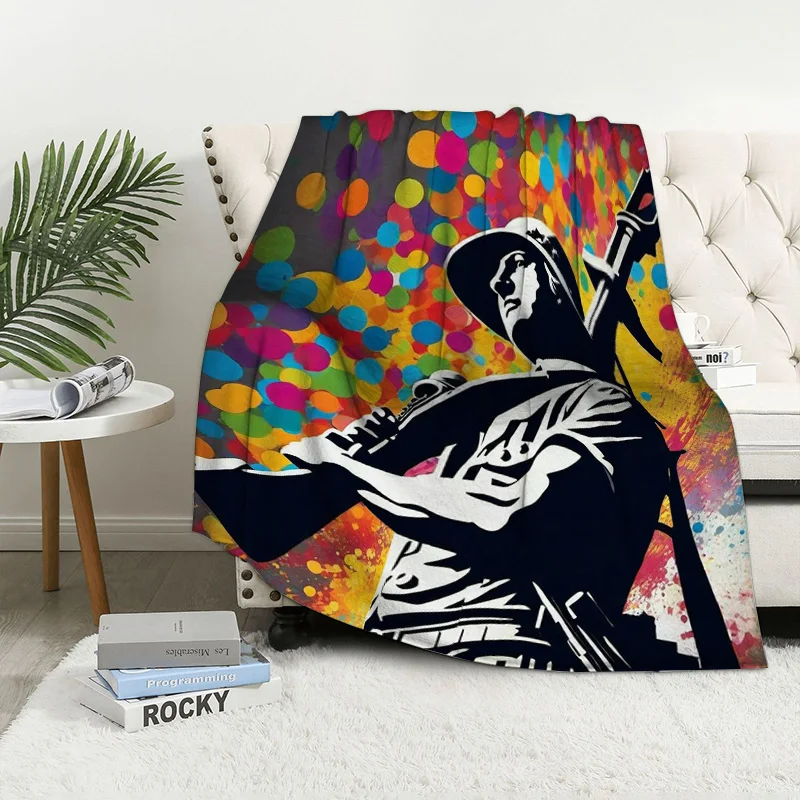 النمط الأمريكي الرجعية بطانية Ins نمط غرفة نوم أريكة أفخم غطاء بطانية غرفة الحفلات بطانية الزخرفية 150 سنتيمتر x 200 سنتيمتر