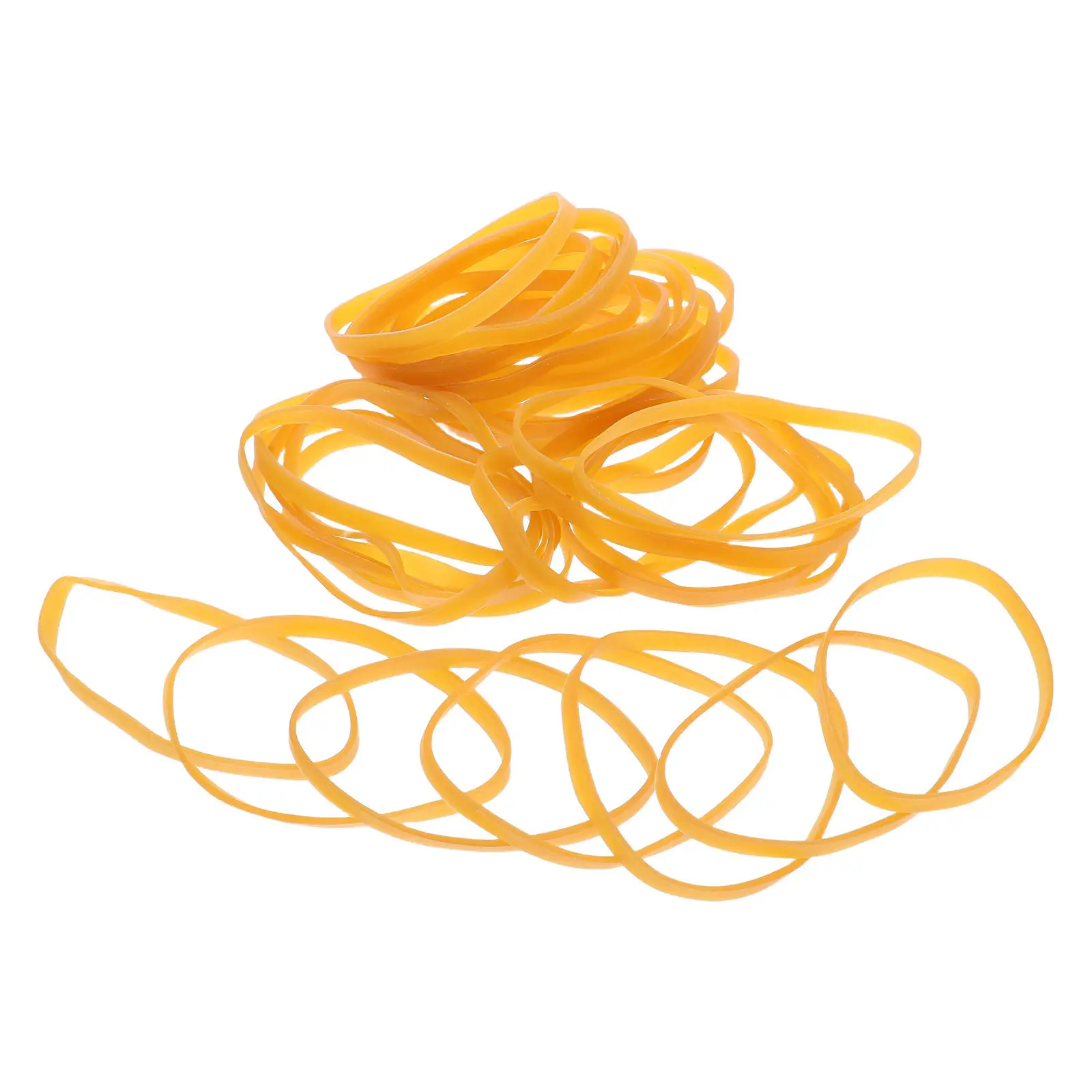 

300Pcs Yellow Elastic Bands 5Mm Wide Thick Oversized Stretchy Bands for Office School Repair Workstation File Folder Notebook
