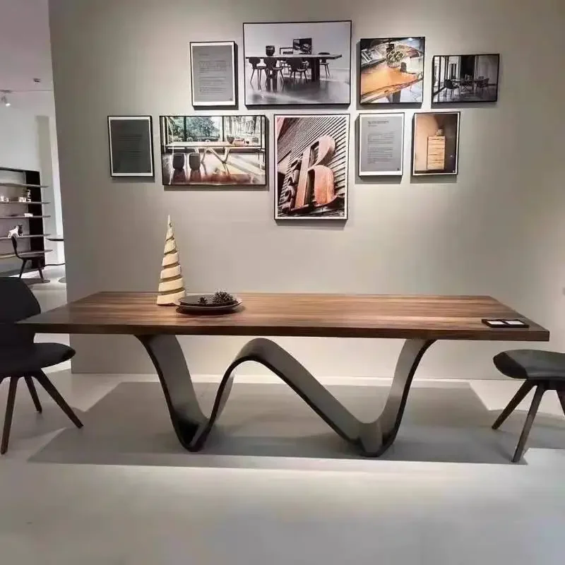 

Unique Designer Dining Table Brown Decorations Living Room Dining Table Coffee Luxury Dinette Tavolino Da Salotto Furniture Home