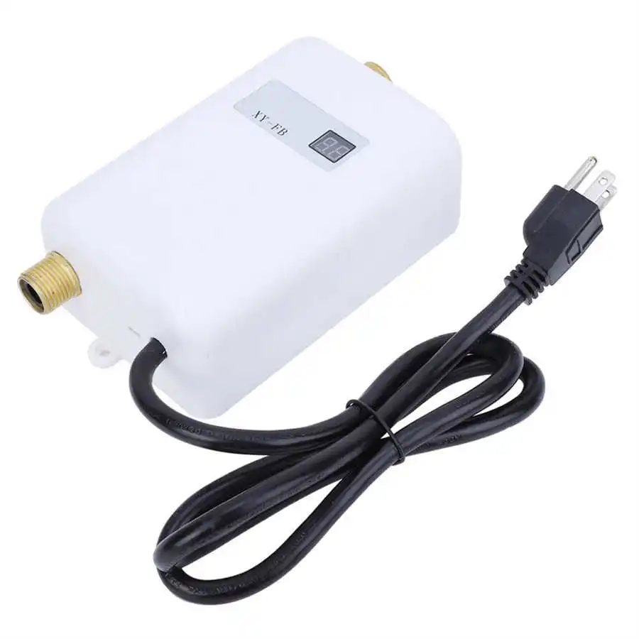 3000W LCD 디지털 온수기 Tankless 순간 물 난방 주방 욕실 빠른 난방 전기 히터 샤워