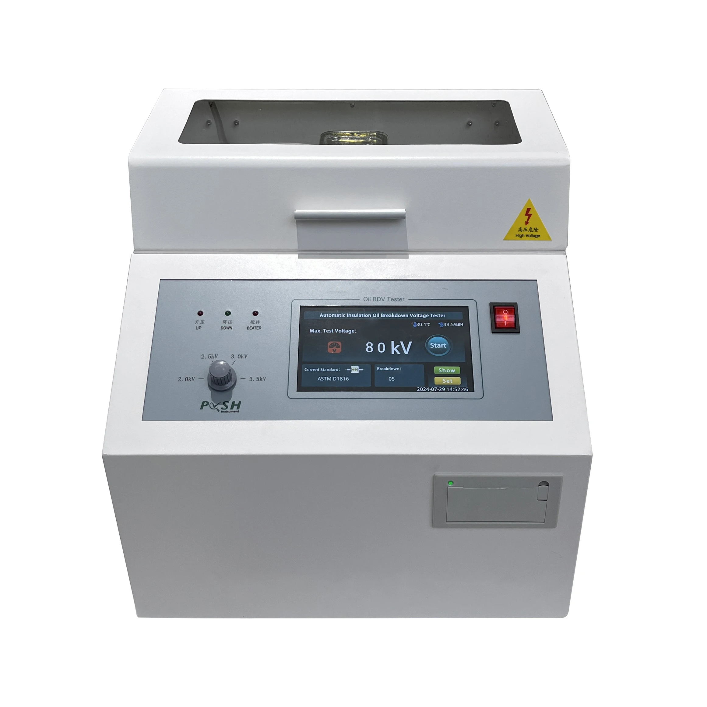 

PUSH electrical astm d877 astm d1816 oil breakdown voltage oil bdv dielectric strength tester
