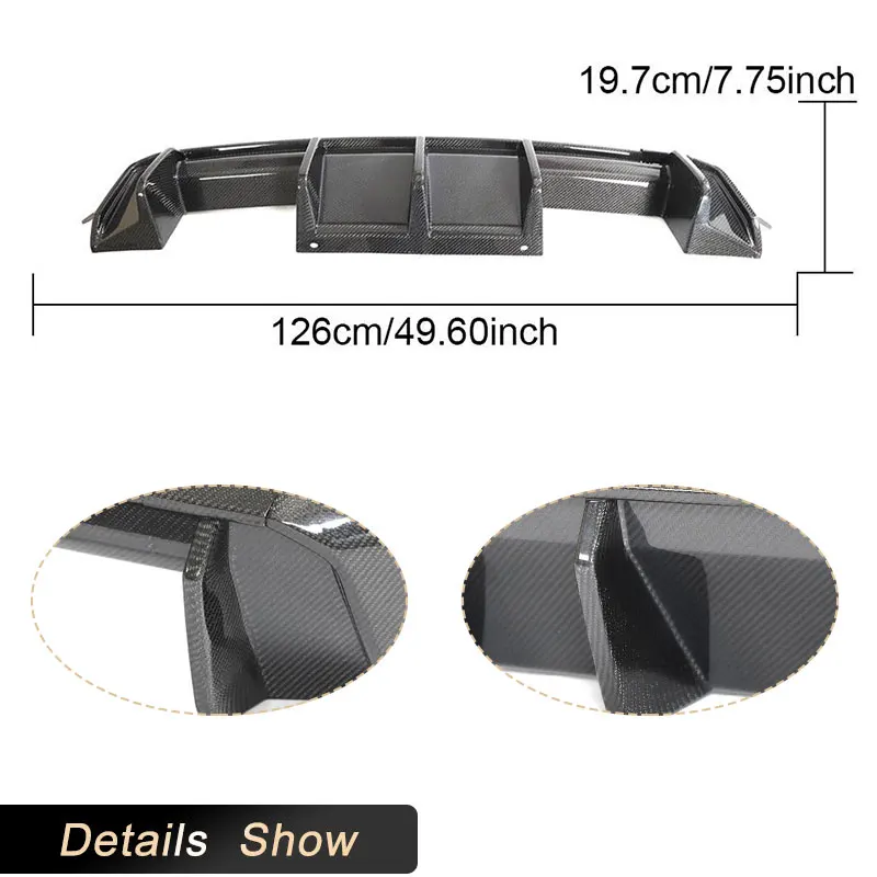 مانع صدمات خلفي للسيارة الناشر الشفاه المفسد لسيارات BMW G80 M3 G82 G83 M4 2021 2022 ألياف الكربون الناشر الخلفي الشفاه المئزر مجموعات الجسم الخلفي