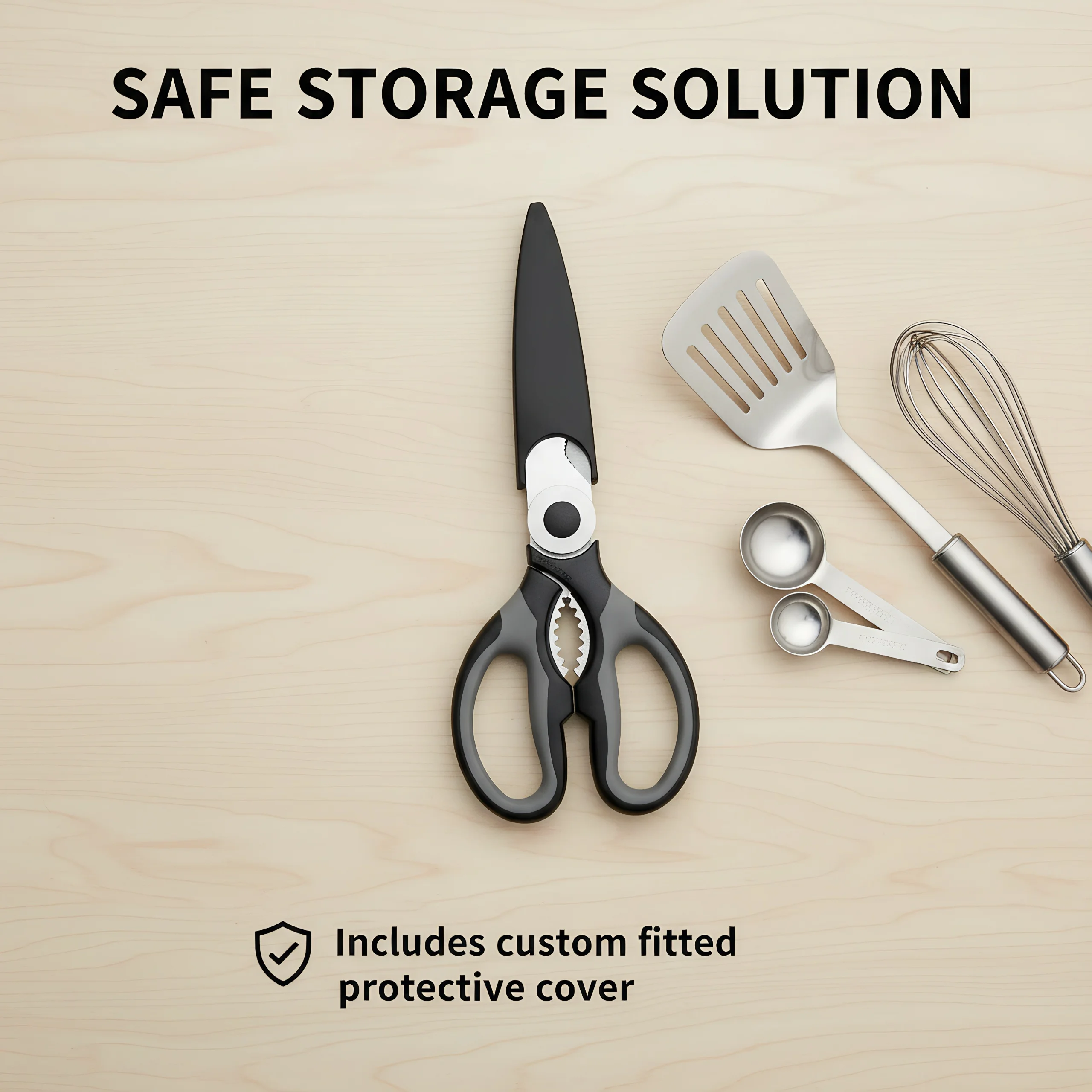 Outdoor & Camping Multi-Tool Scissors, Portable & Tough. 22cm, for Emergency & Home Use