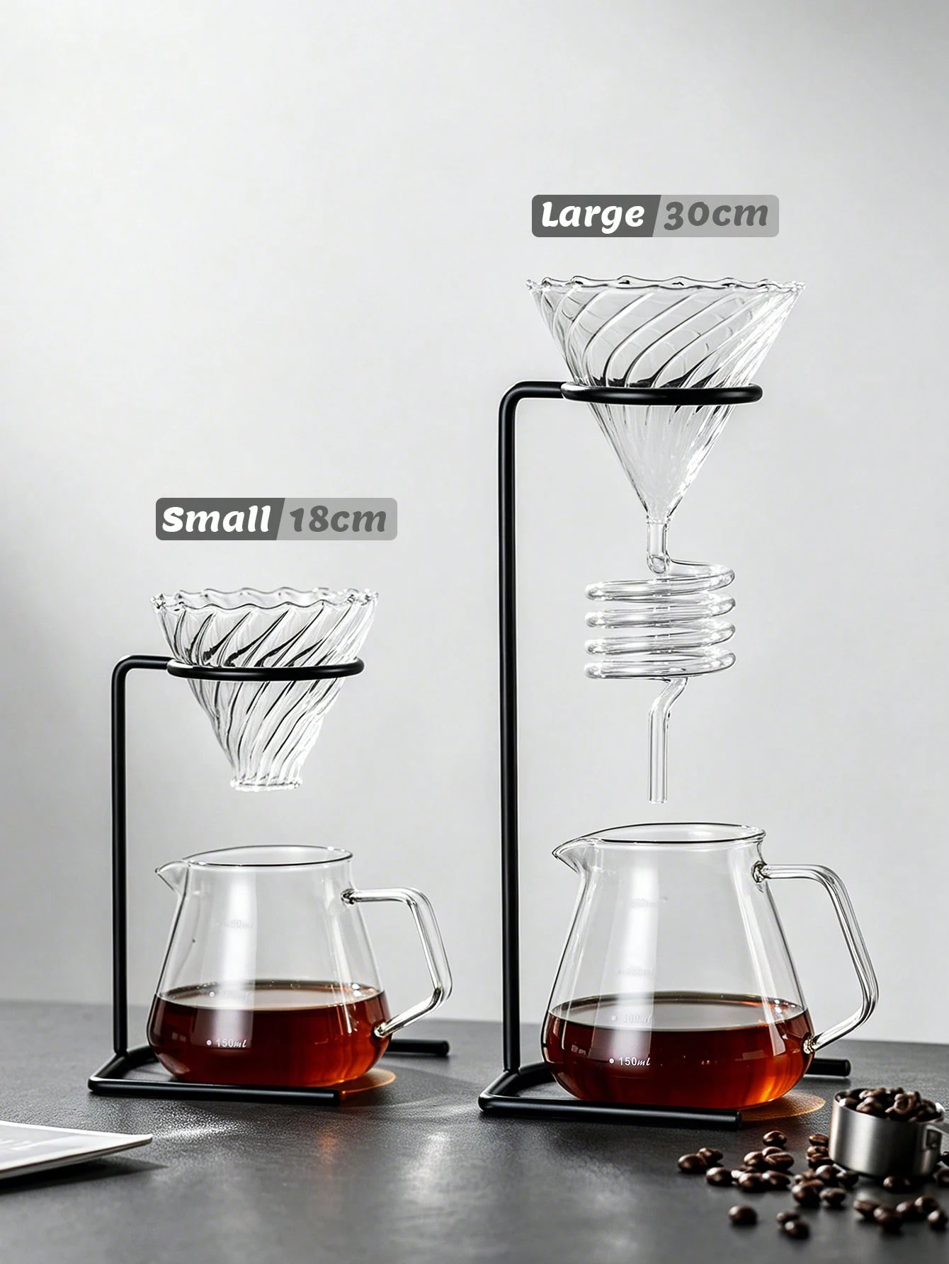 Coffee Tea Stand - Soporte de metal vintage para cafetera,