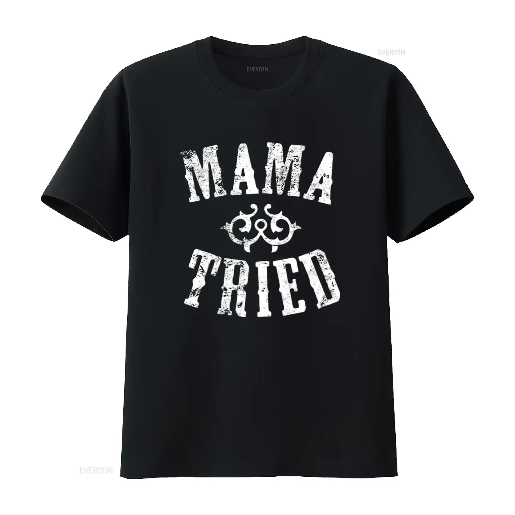 Mens Vintage Mama Tried Country Music Rodeo Premium T Shirt Black X Large vintage Washed Comfortable graphic Unisex Stretched