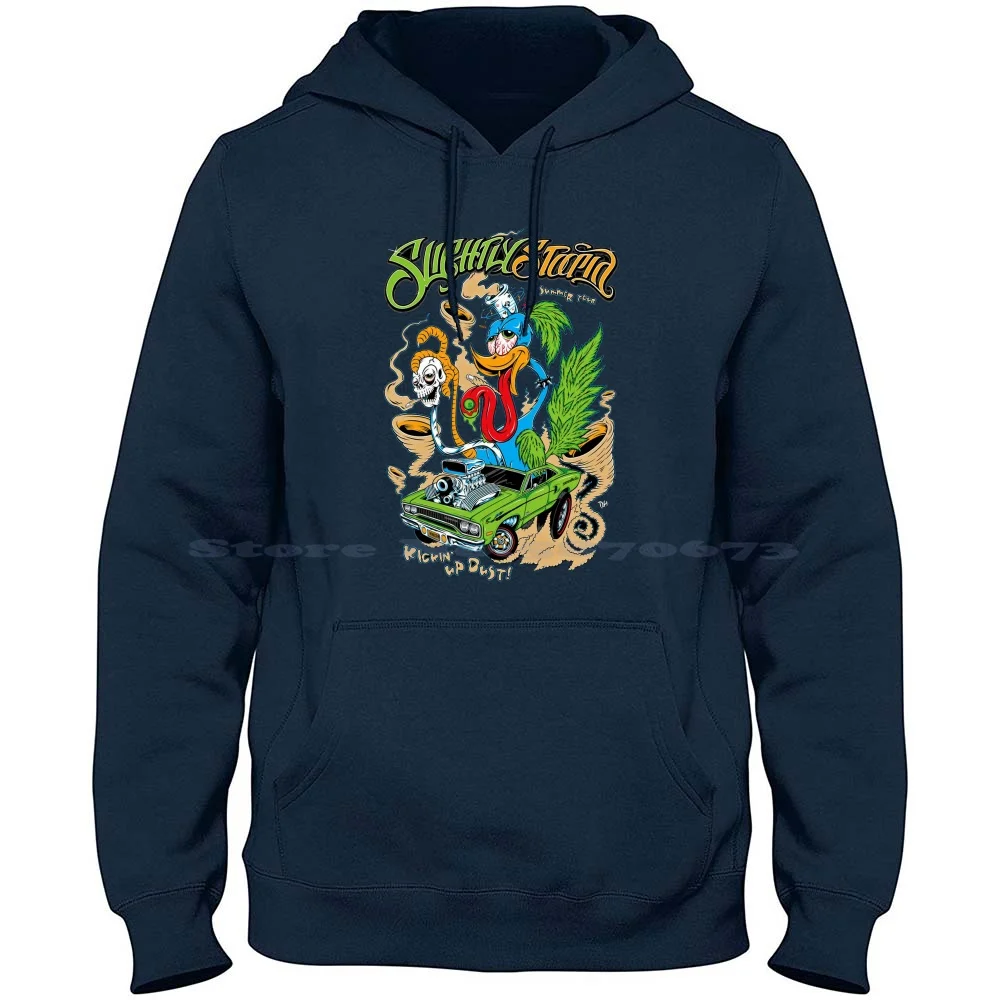 Slightly Stoopidd Hot Rod 100% Cotton Hoodie Classic Car Custom Car Rat Fink Vintage Hot Rods Mighty Car Mods Muscle Car