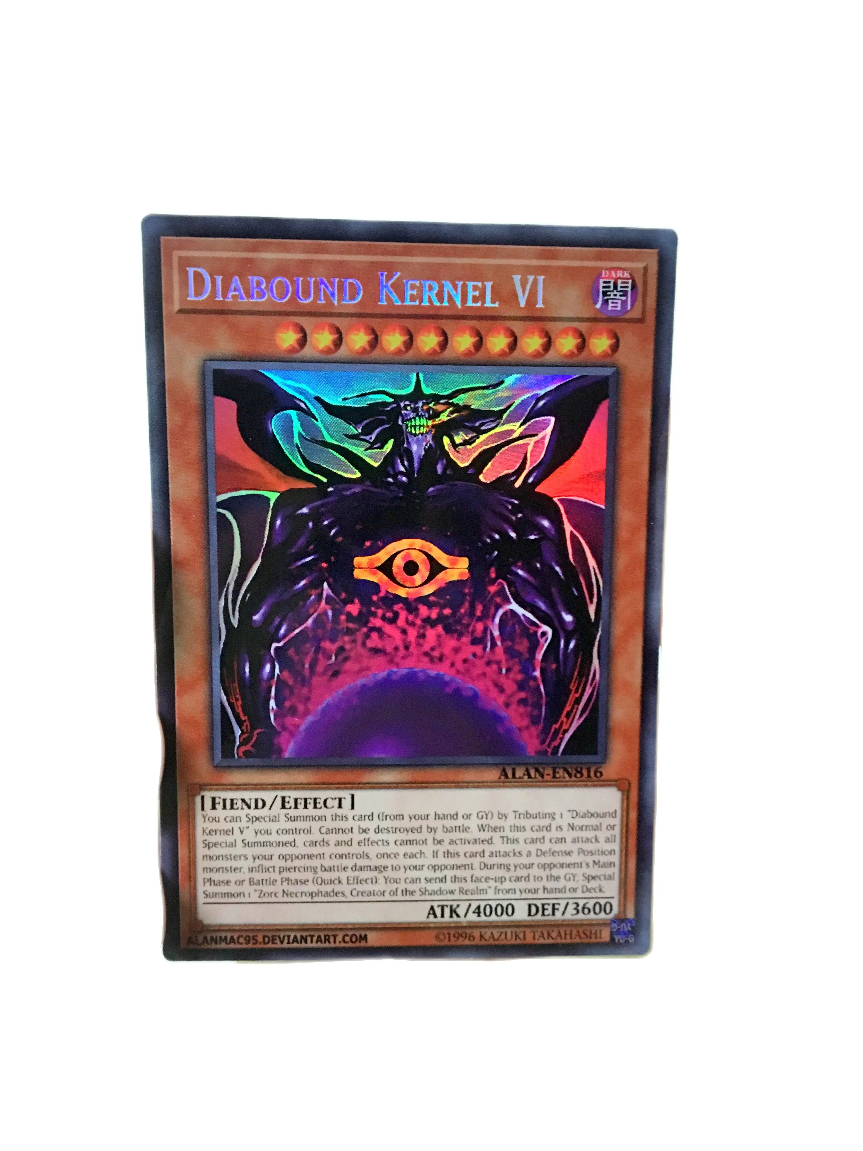 

Yu Gi Oh Dirbond Cthulhu Zoke VI DIY Face Flash Hobby Collection Game Anime Card
