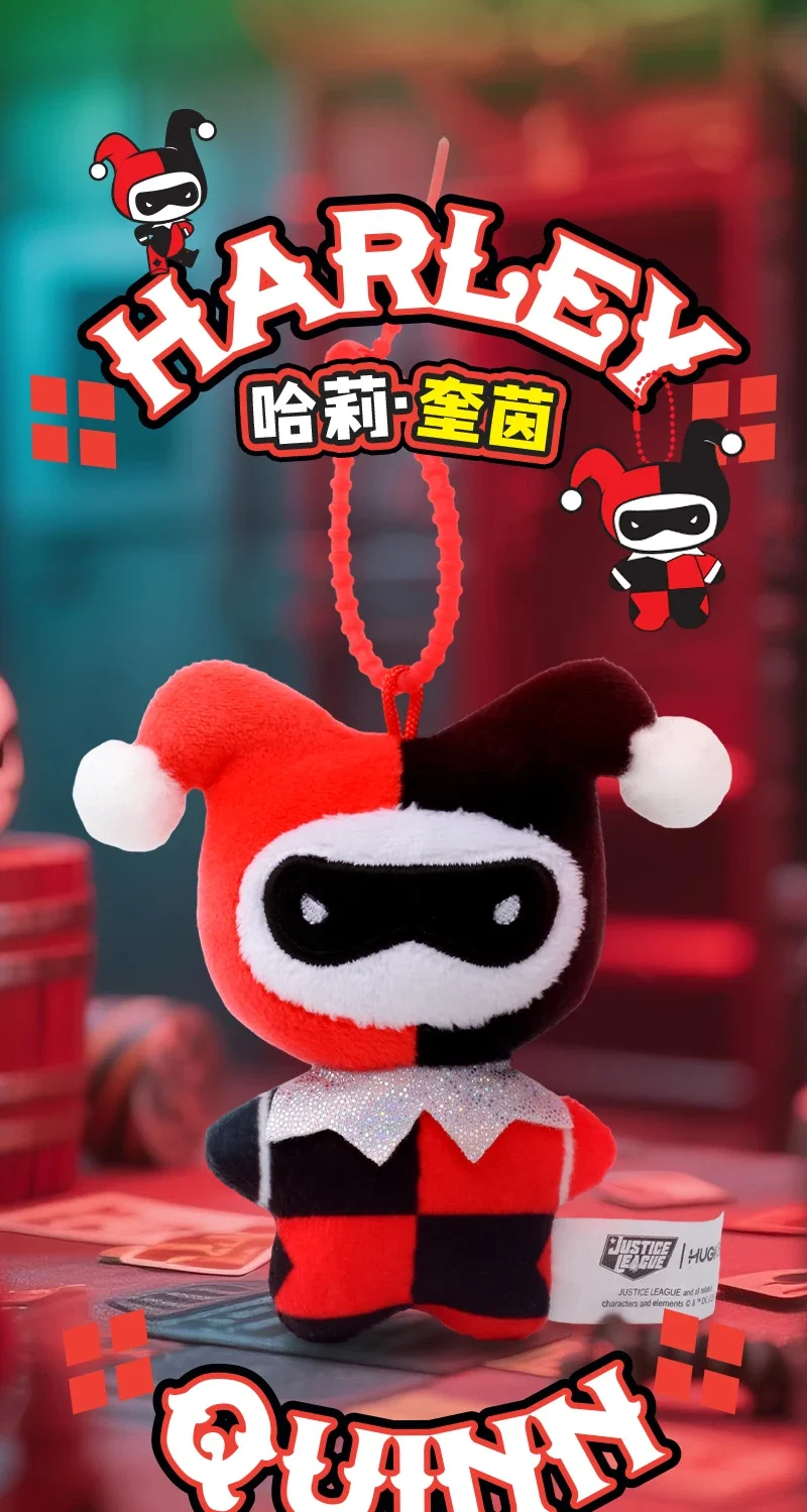 9 cm weicher Plüsch-Schlüsselanhänger DC Justice League Batman Superman Harley Quinn Joker Niedliche Cartoon-Filmpuppen Kreative Weihnachtsgeschenke – Detail 9