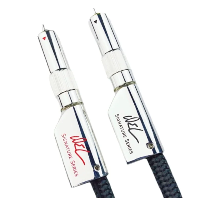 Kabel WEL SIGNATURE RCA Solidny, idealny, srebrny kabel sygnałowy wzmacniacza audio HiFi z baterią 72 V