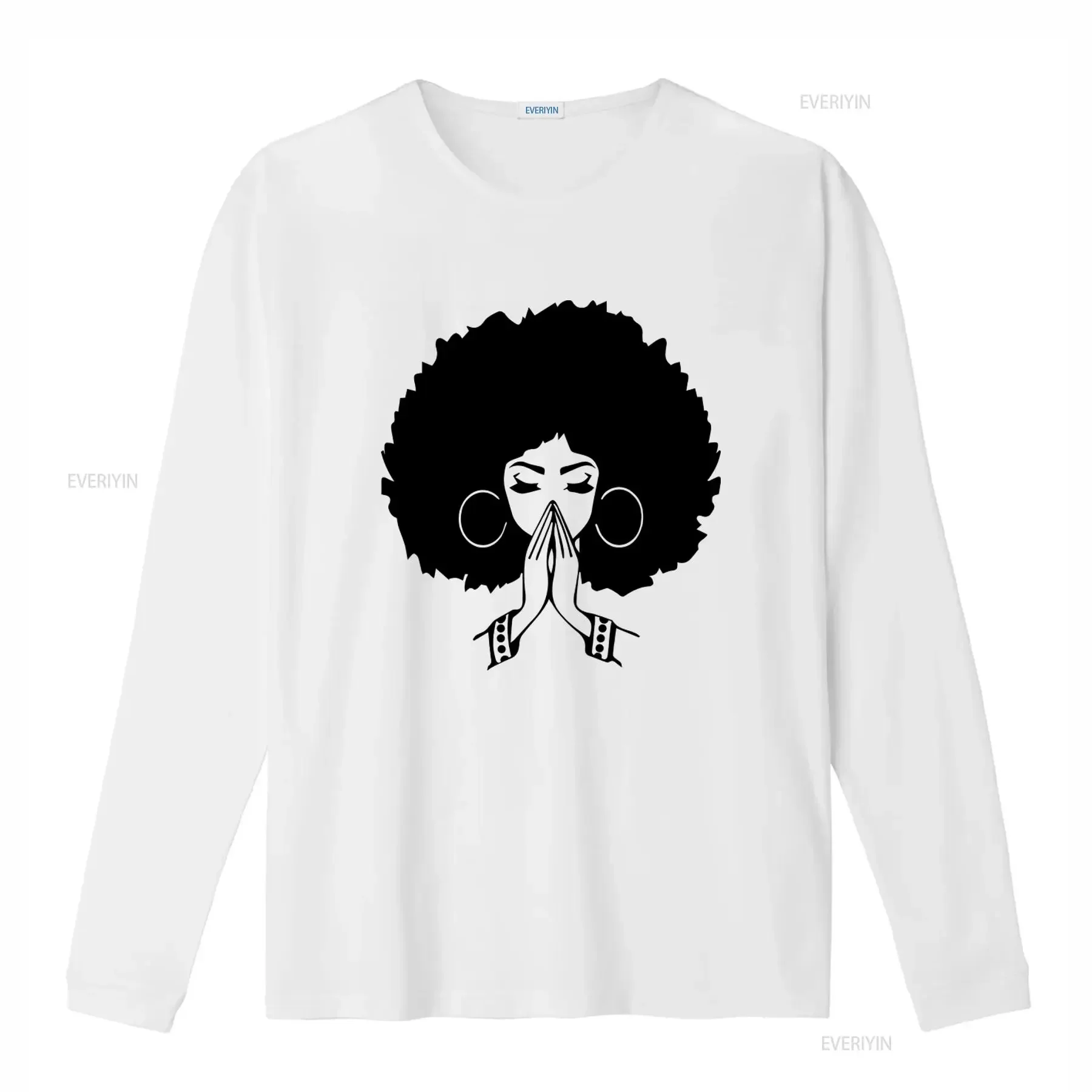 Afro Praying T Shirt Celebrate American Black Woman Girl Magic BLM Juneteenth History with Stylish Design vintage Washed