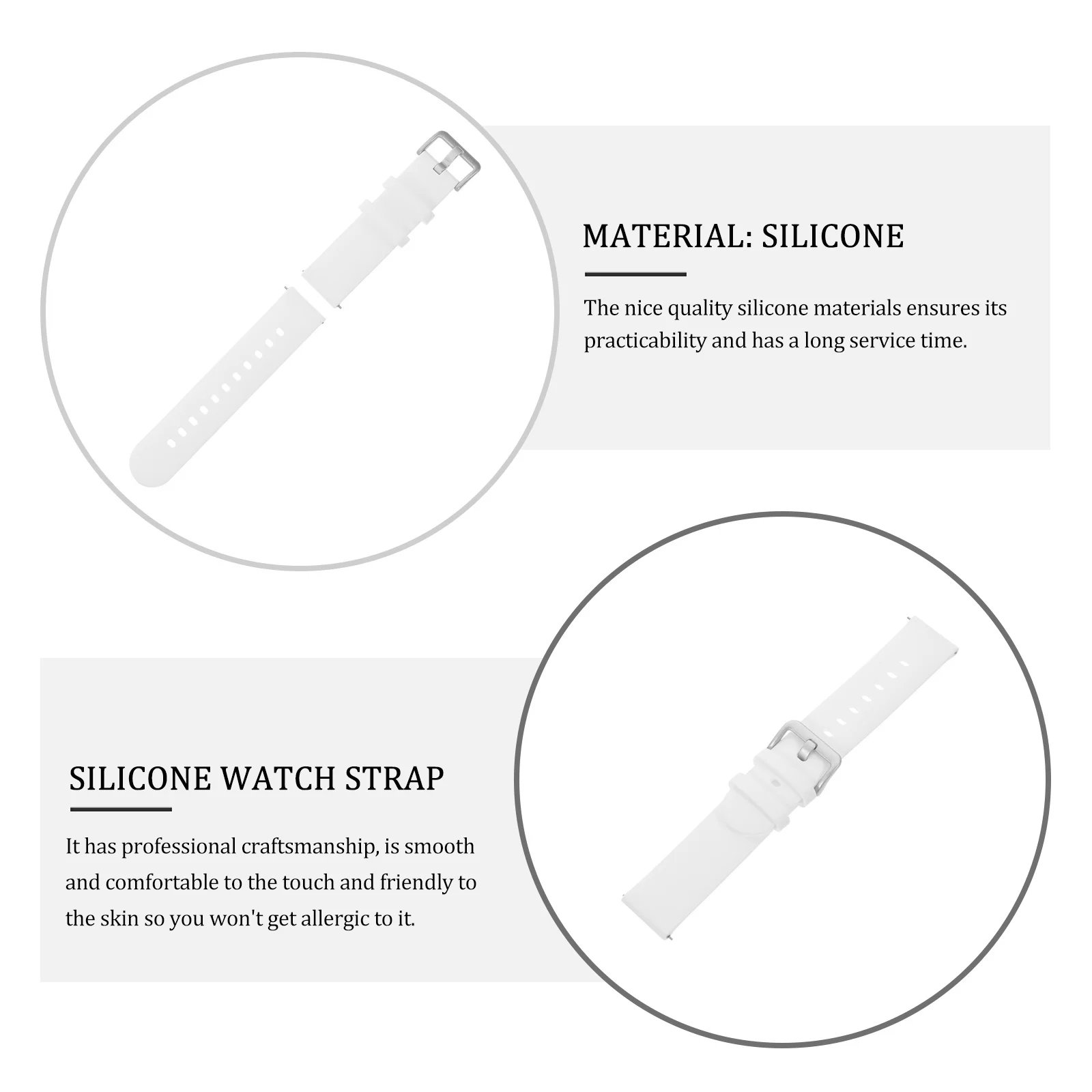 

1Pcs Fashion Watchband Retro Silicone Durable Decorative Strap Easy to Replace for Birthday Wedding Thanksgiving