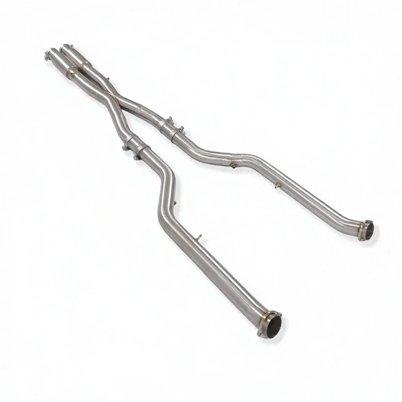 High- Stainless Steel Midpipe Exhaust M5 G90 4.4T 2025+ Resonator Racing Performance Power Upgrade