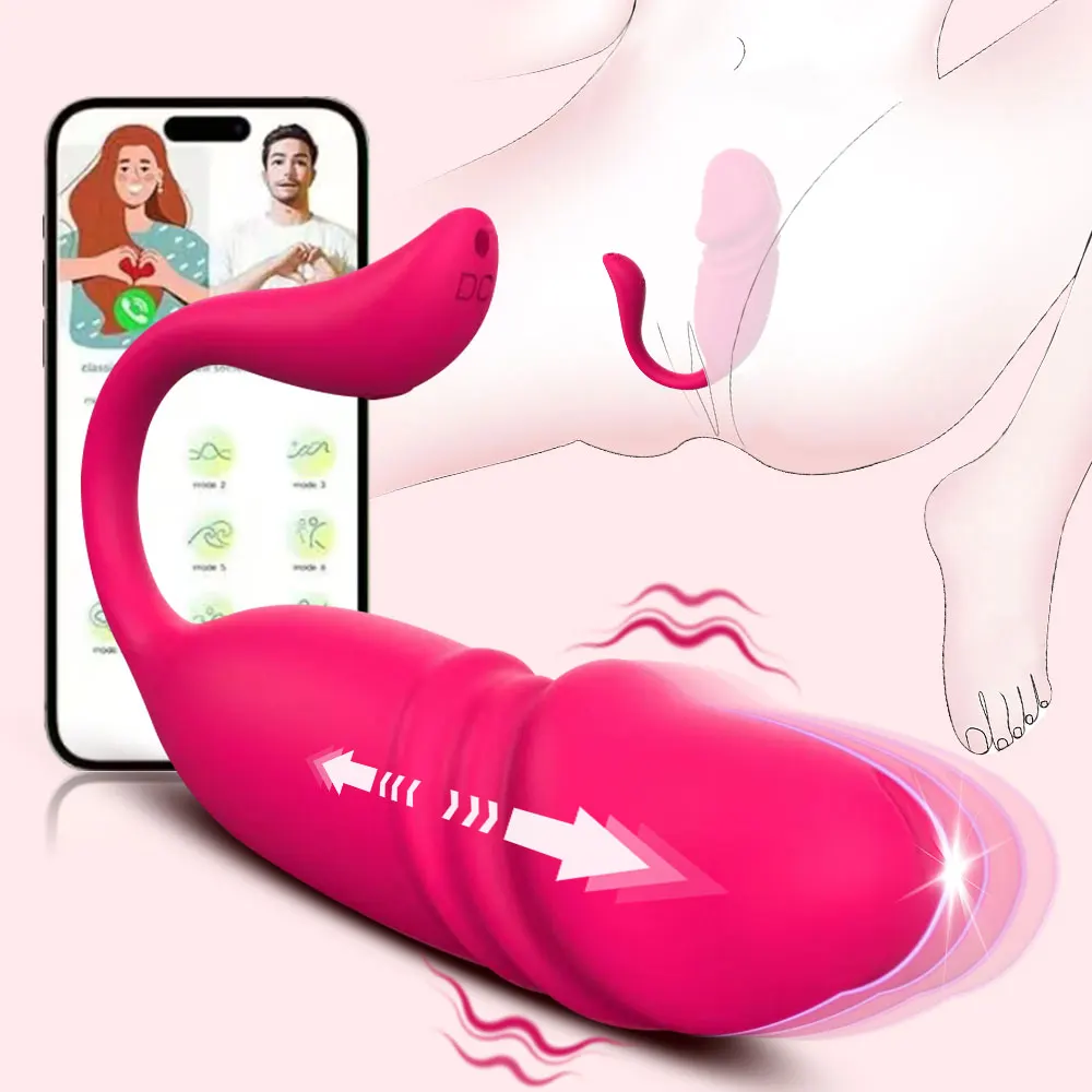 Stoßvibrator Ei Vibratoren APP Kugelvibrator Sexspielzeug für weibliche Paare Tragbarer Vibrator Spielzeug für Erwachsene G-Punkt-Stimulator