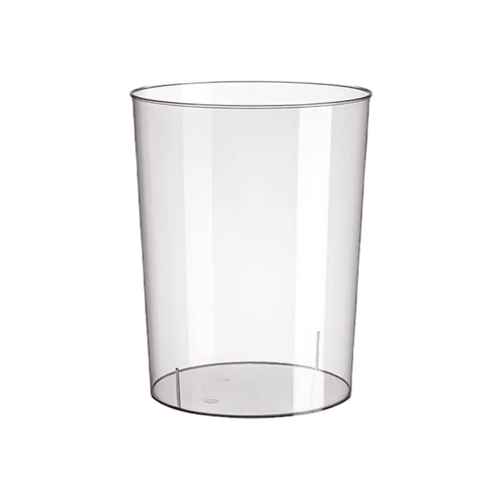 Clear Nordic Trash Can Bucket Garbage Bin Waste Basket 10L Rubbish Storage No Lid Round Wastebasket for Kitchen