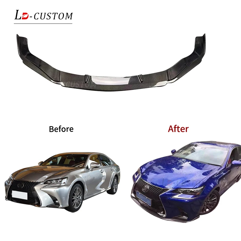 Suitable For 2016 Lexus GS300 450h Modified With Carbon Fiber Front And Rear Lip Body Kit Front Lip And Rear Lip Two-piece Set