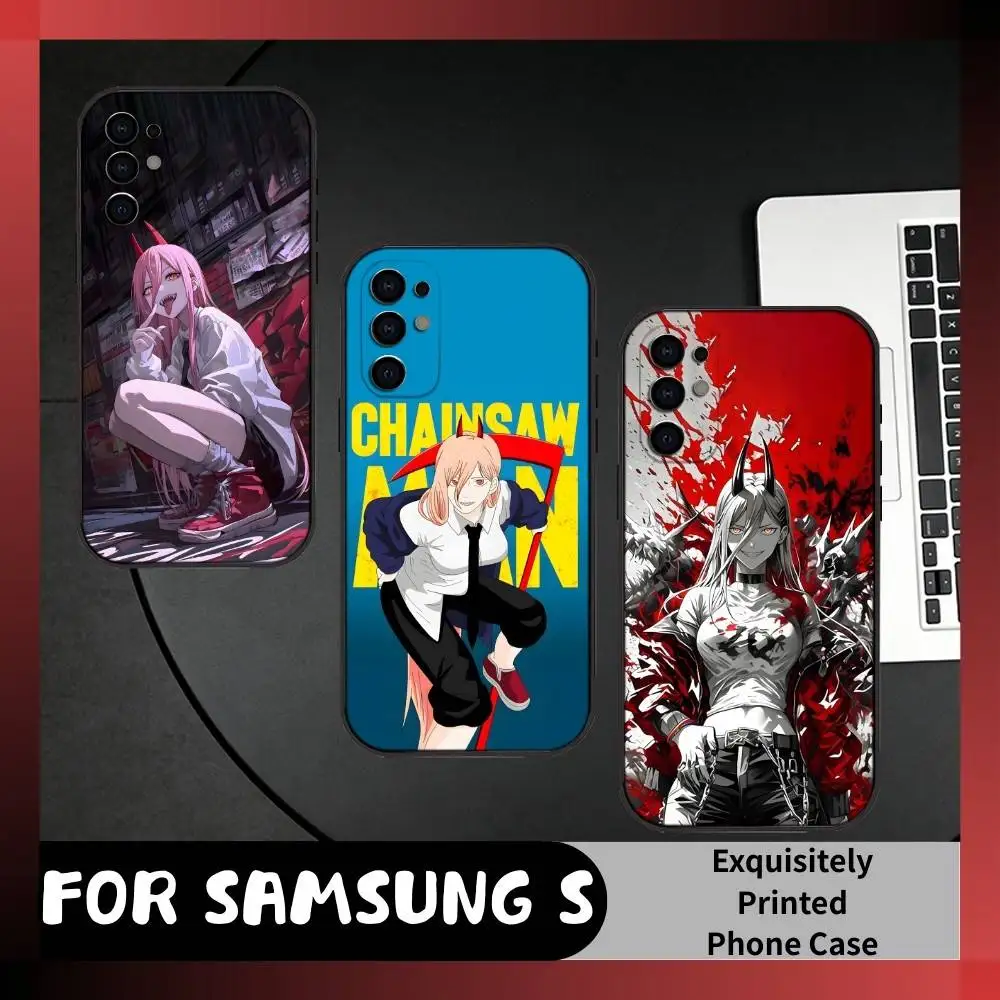 

Edgy Anime Character P-Power Phone Case For Samsung S25,S24,S21,S22,S23,S20,Ultra,S26,Plus,Fe,Note,5G Black Cover