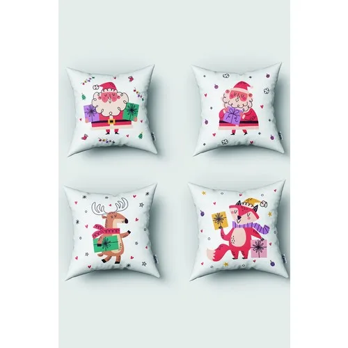 Tiny Baby Concept Double Sided New Year Konseptli 4 Pcs Pillow decorate Set Model No :3