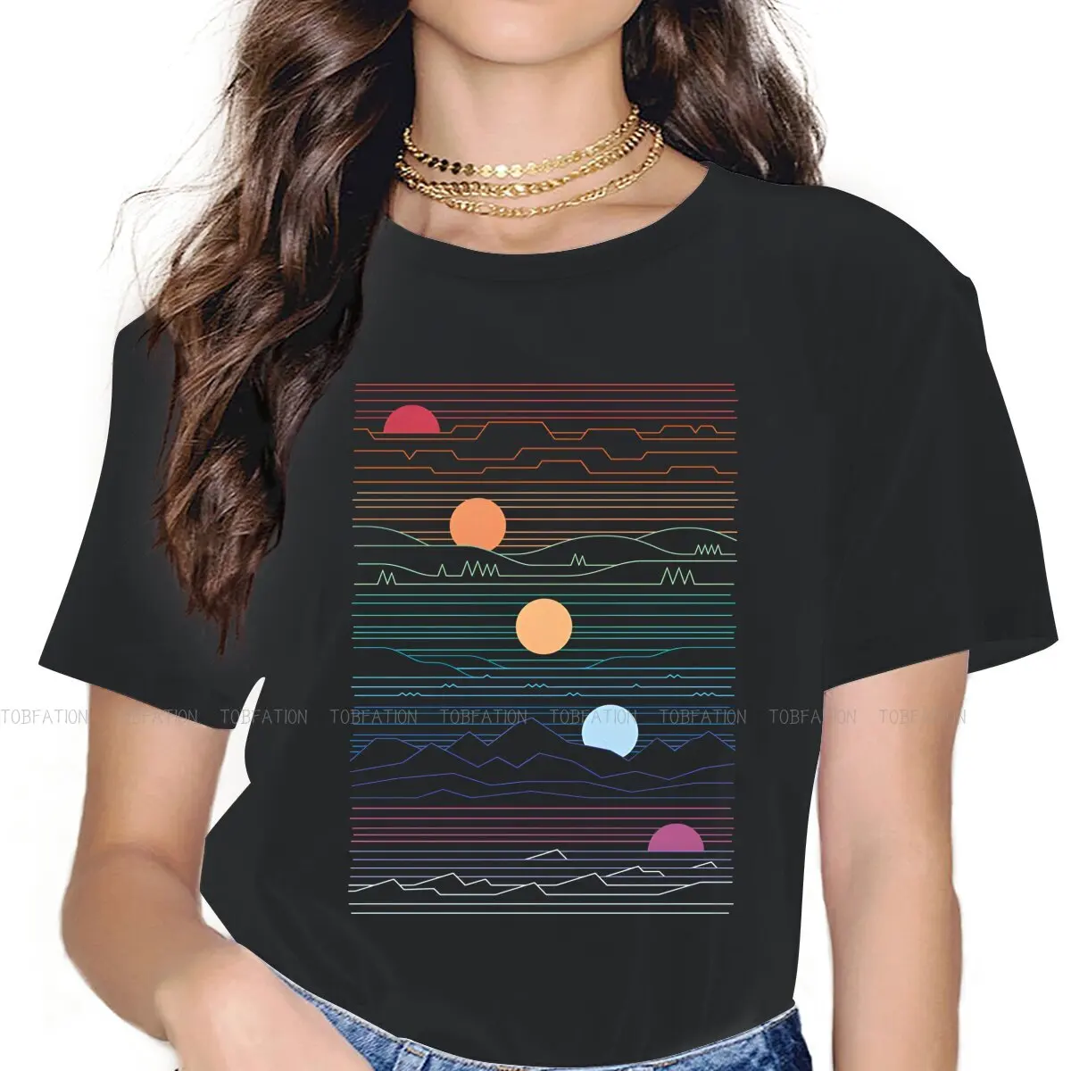 Many Lands Under One Sun TShirt for Woman Girl Suns 5XL Summer Sweatshirts T Shirt High Quality Fluffy
