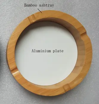 (1 kus) Sublimační popelník z bambusu s prázdnou bílou hliníkovou deskou 10 nejlepší prodej velkoobchodní sublimační polotovary - №8
