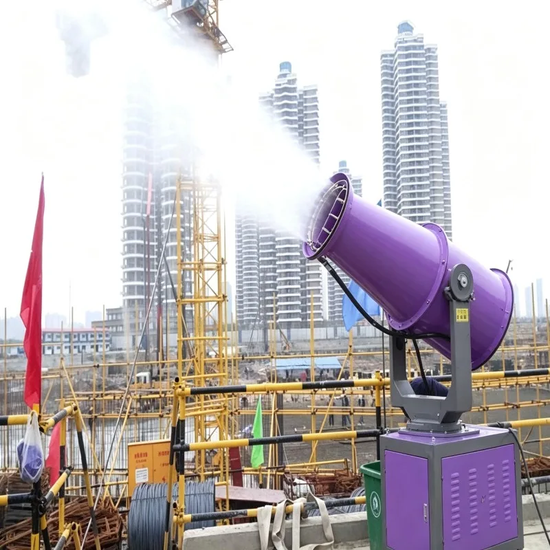 40m Industrial Fog Cannon Machine Automatic Remote Mist Cannon Dust Suppression Water Spray for Coal Yard Control CE Certified