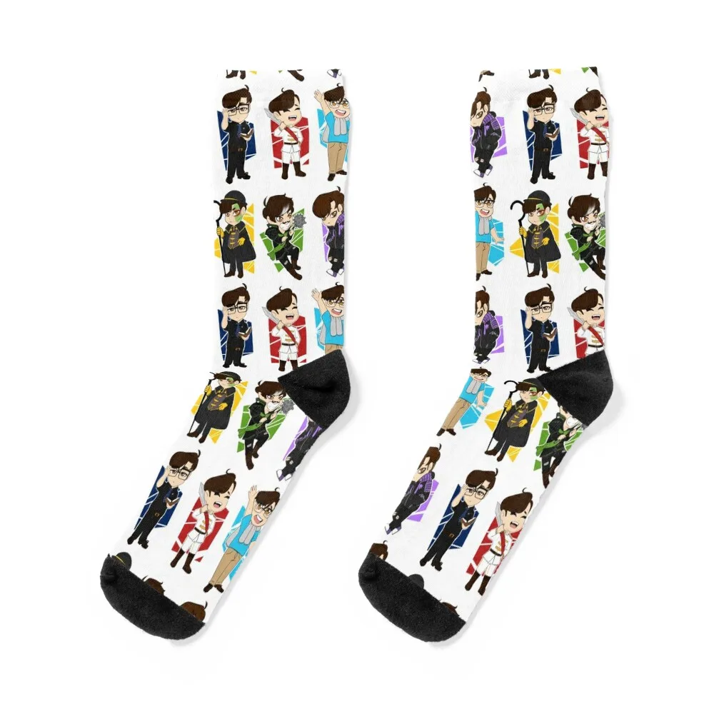 

Sander sides Socks gifts cartoon luxury Stockings man Designer Man Socks Women's