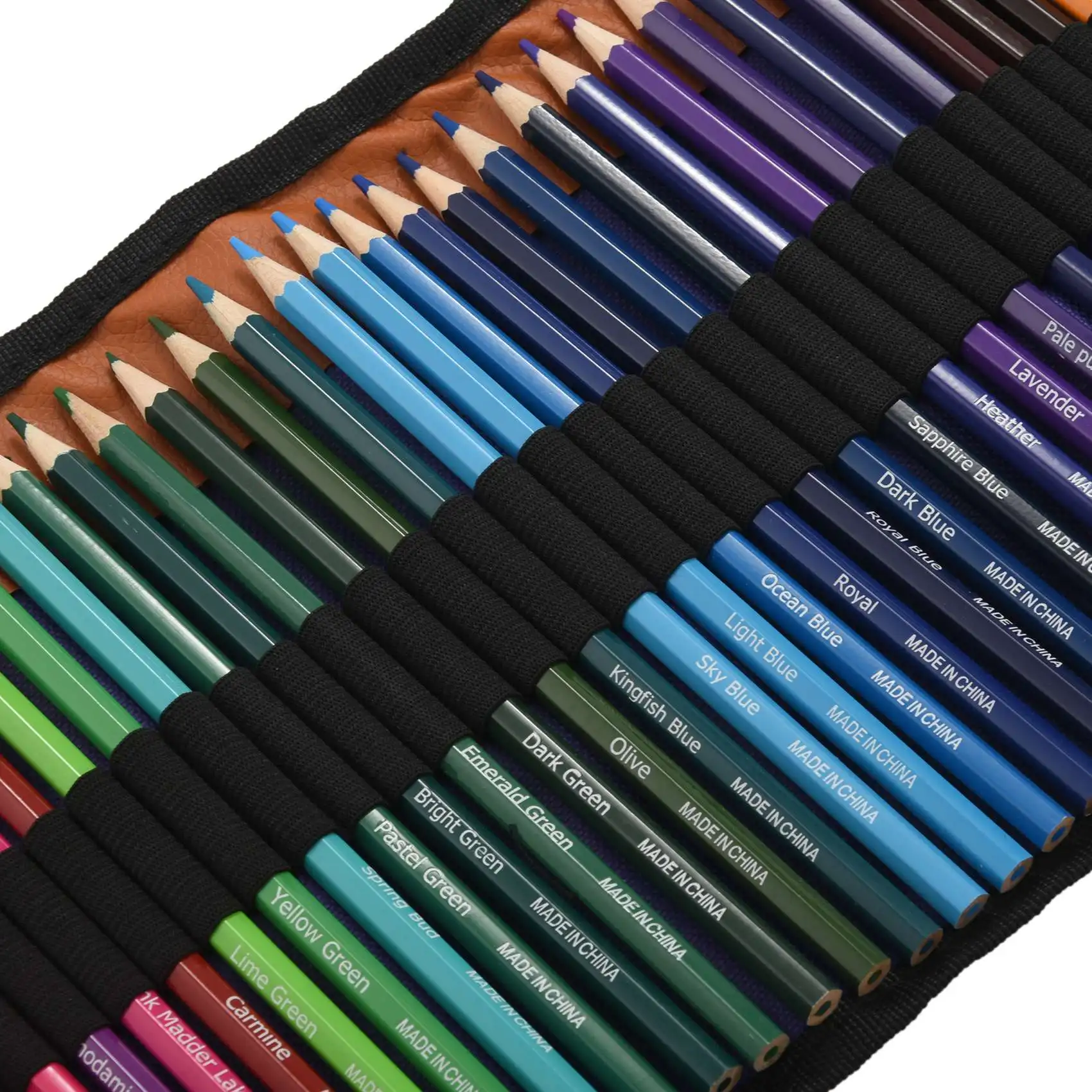 Superior-50 Piece Colouring Pencils Set, Art Colour Pencils Drawing Pencils With Portable Roll-Up Canvas Case Sharpener For Arti
