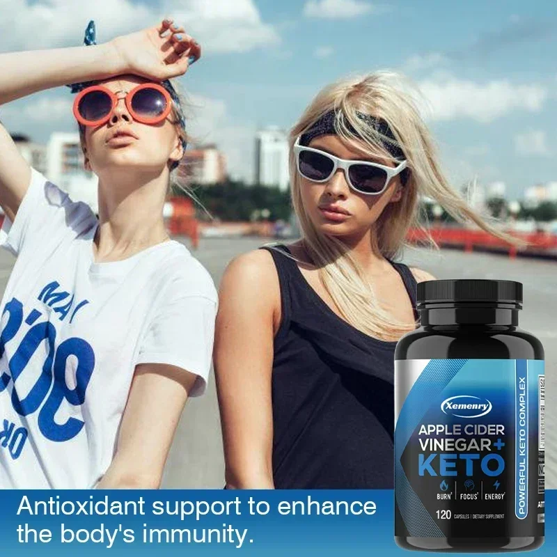 Keto Apple Cider Vinegar Capsule - Supports Appetite, Metabolic Function, Improves Digestion, Enhances Satiety, and Gluten-free