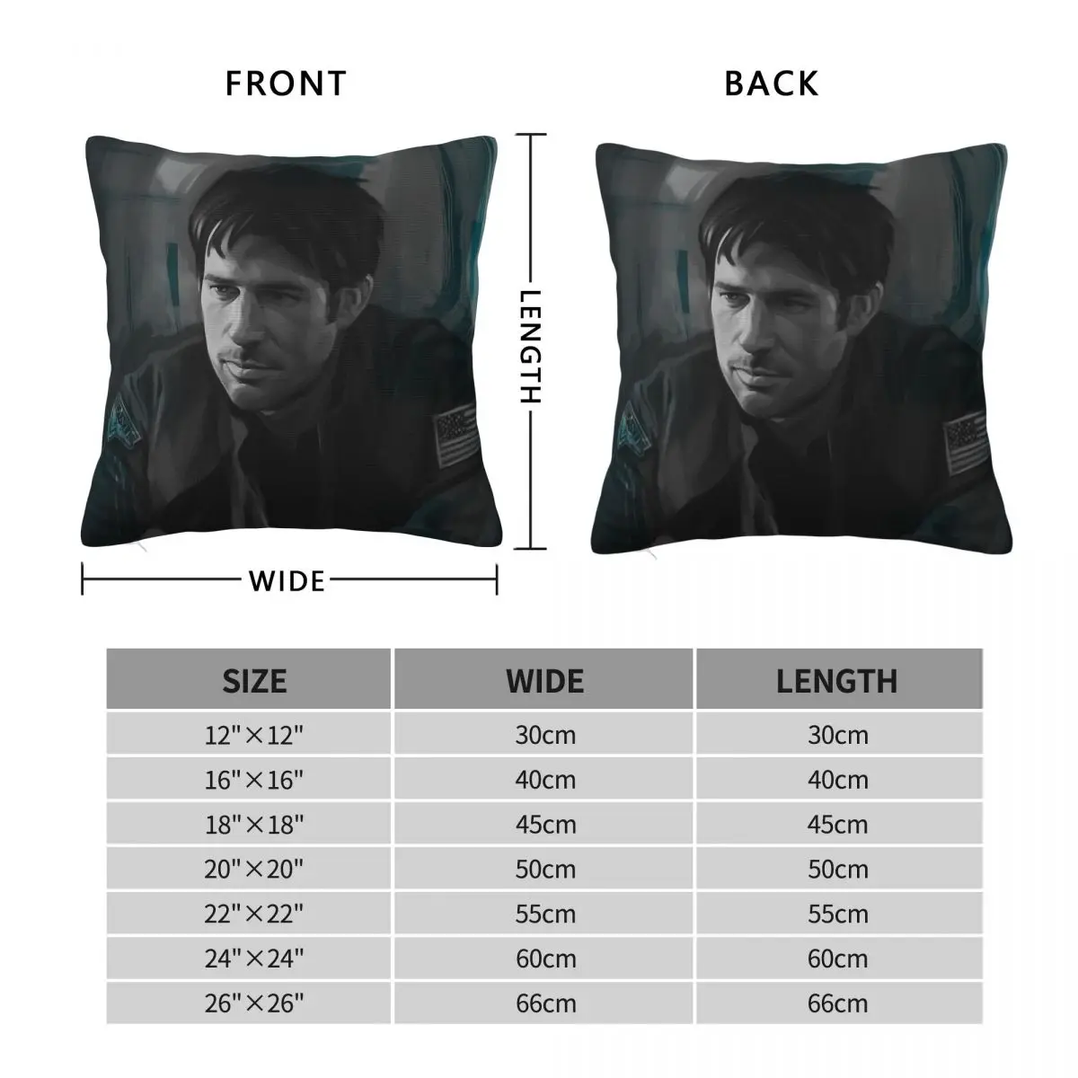 John Sheppard Stargate Atlantis Square Pillowcase Polyester Linen Velvet Printed Zip Decorative Pillow Case Home