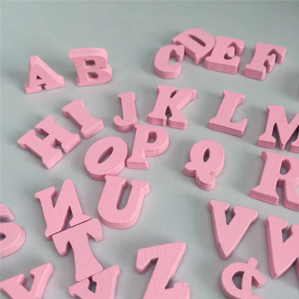 DIY Letter Wooden Slices Crafts Accessories Creative Chip Chips English Scrapbook