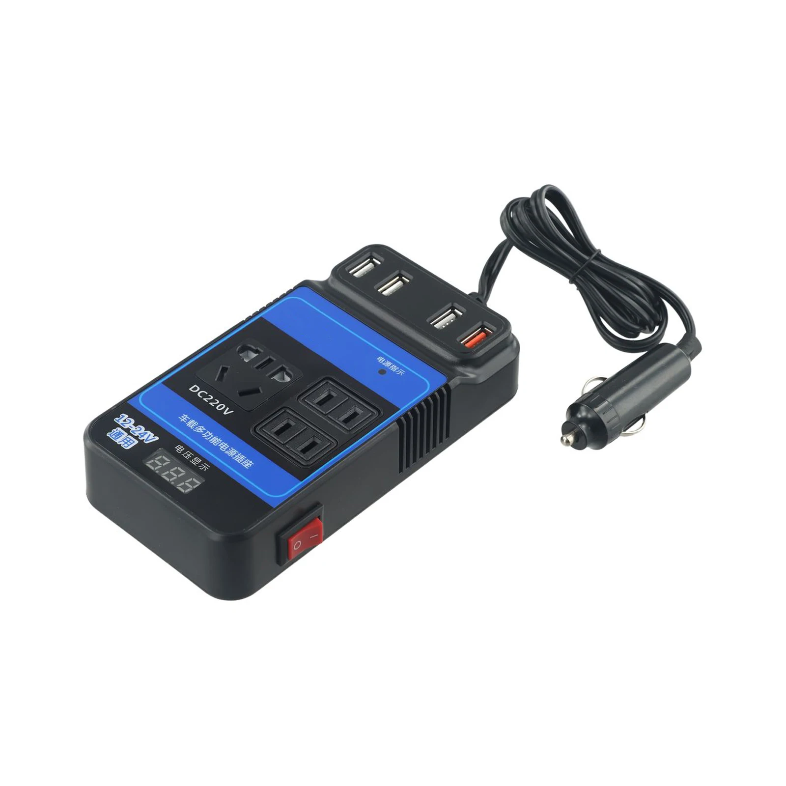 

Auto Power Inverter DC 12V/24V To DC 110V 220V 1500W Converter Trip 4 USB DC AC Voltage Modified Convert Adapter Accessories