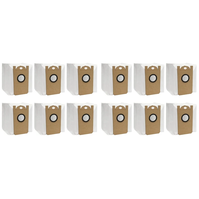 12 Pack Replacement Dust Bags For Amarey A90+ Self-Emptying Robot Vacuum