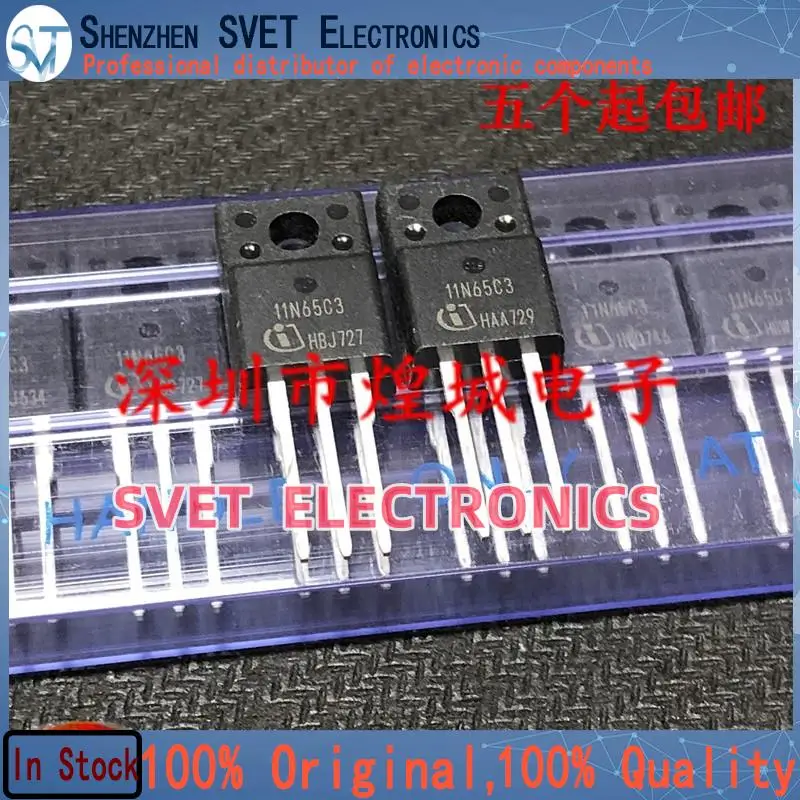 10PCS-50PCS  11N65C3 SPA11N65C3  TO-220F 650V 11A   Original In Stock Fast shipping