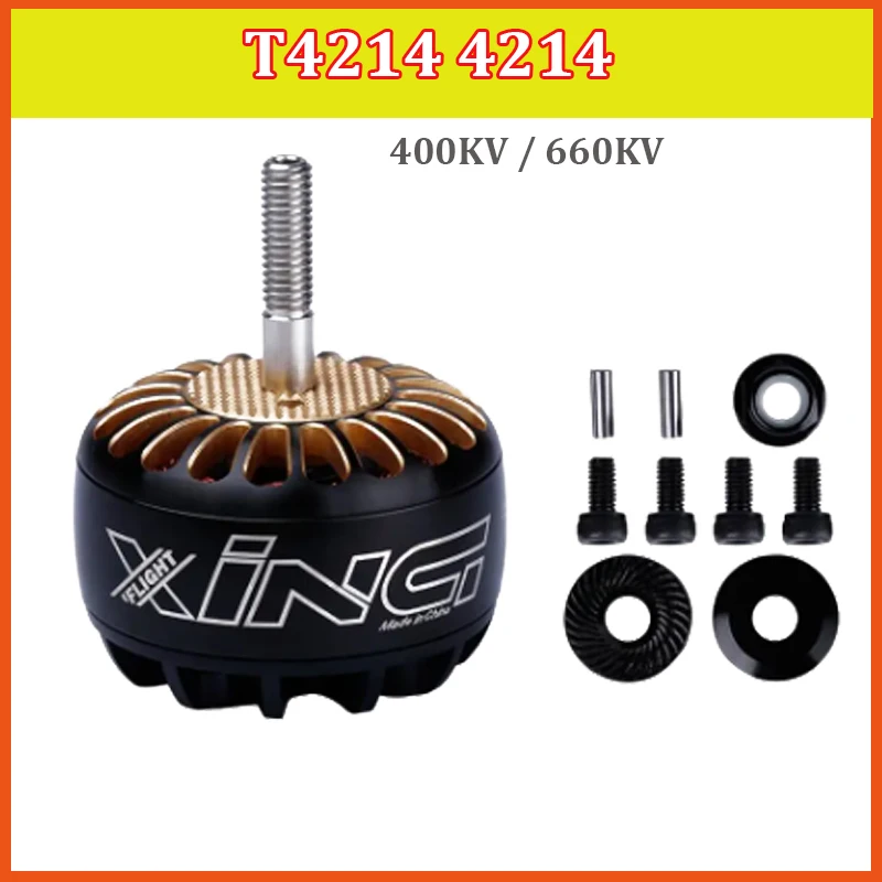 

IFlight XING T4214 4214 400KV / 660KV 3-8S X-CLASS Brushless Motor compatible 14/15/16inch propeller for iX15 X-class FPV Drone