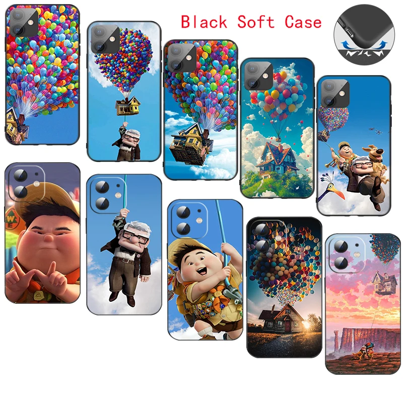 

CR32 Disney Up Soft Silicone Case for iPhone 15 16Pro Max Plus Cover