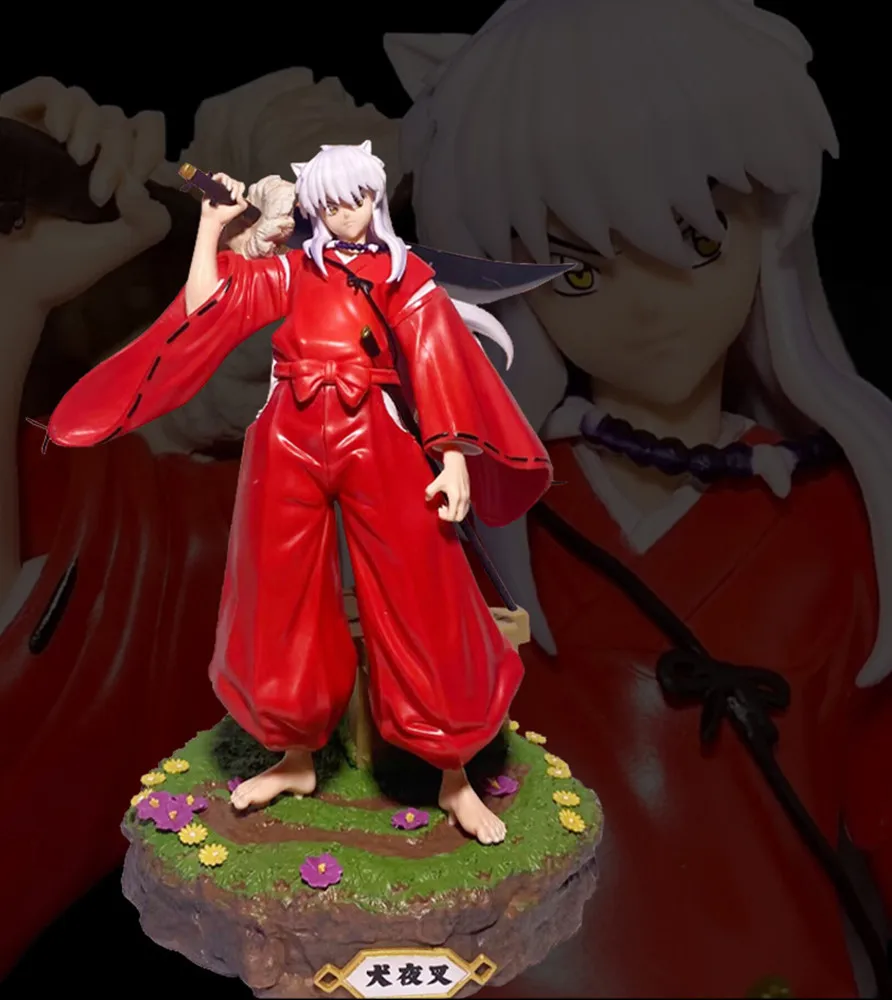 New Gk Inuyasha Model 27cm Pvc Assemble Anime Figure Toys Action Figure Model Anime Figurine Desktop Decoration For Kid