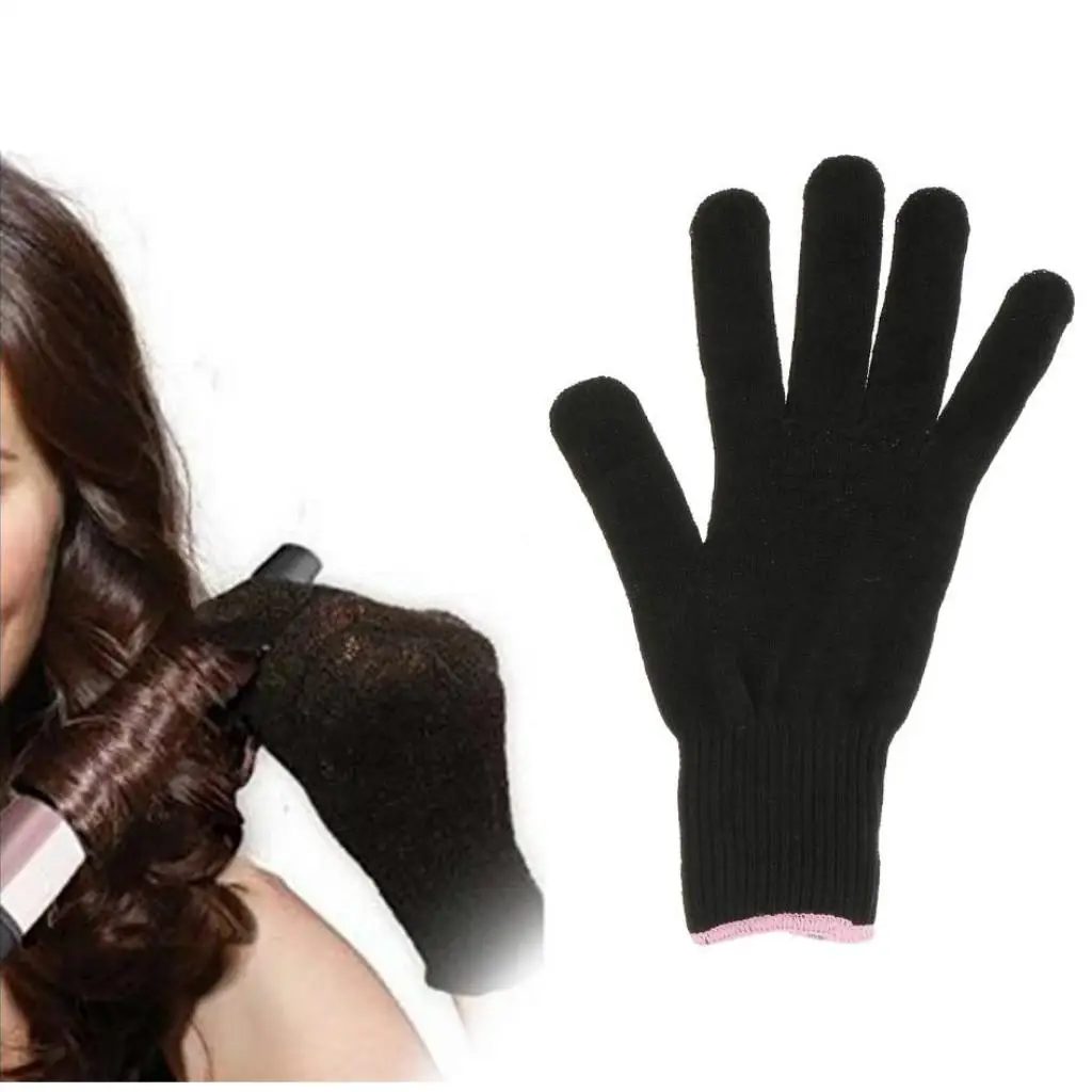 Professional Hair Curler Glove Heat Proof Cotton Mitt Glove Styling Tool for Hair Straightener Safety