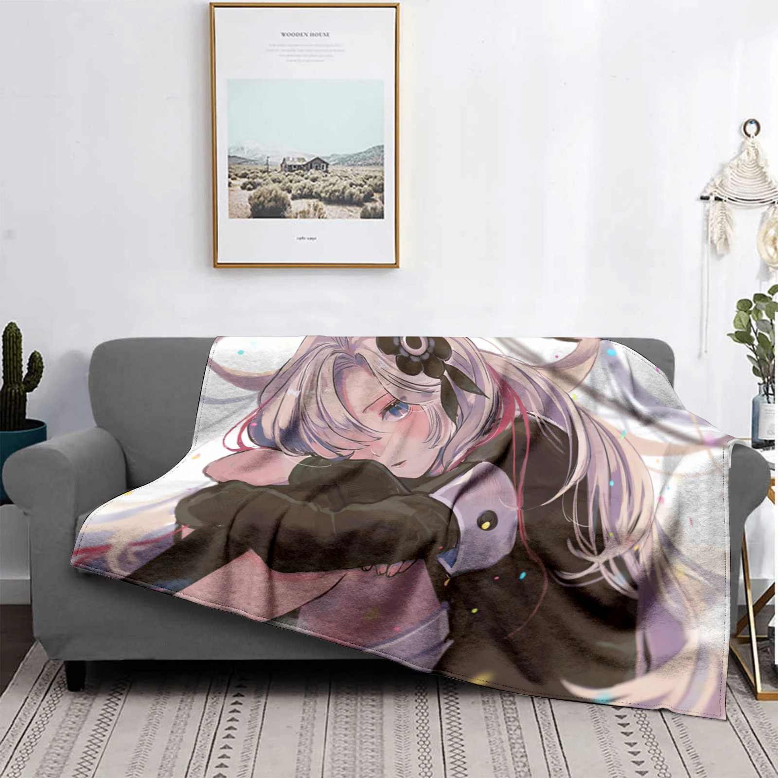 Home decoration plush Sofa blanket Colorful Animal  Bedspread on the bed anime fluffy soft blankets thick blanket for winte