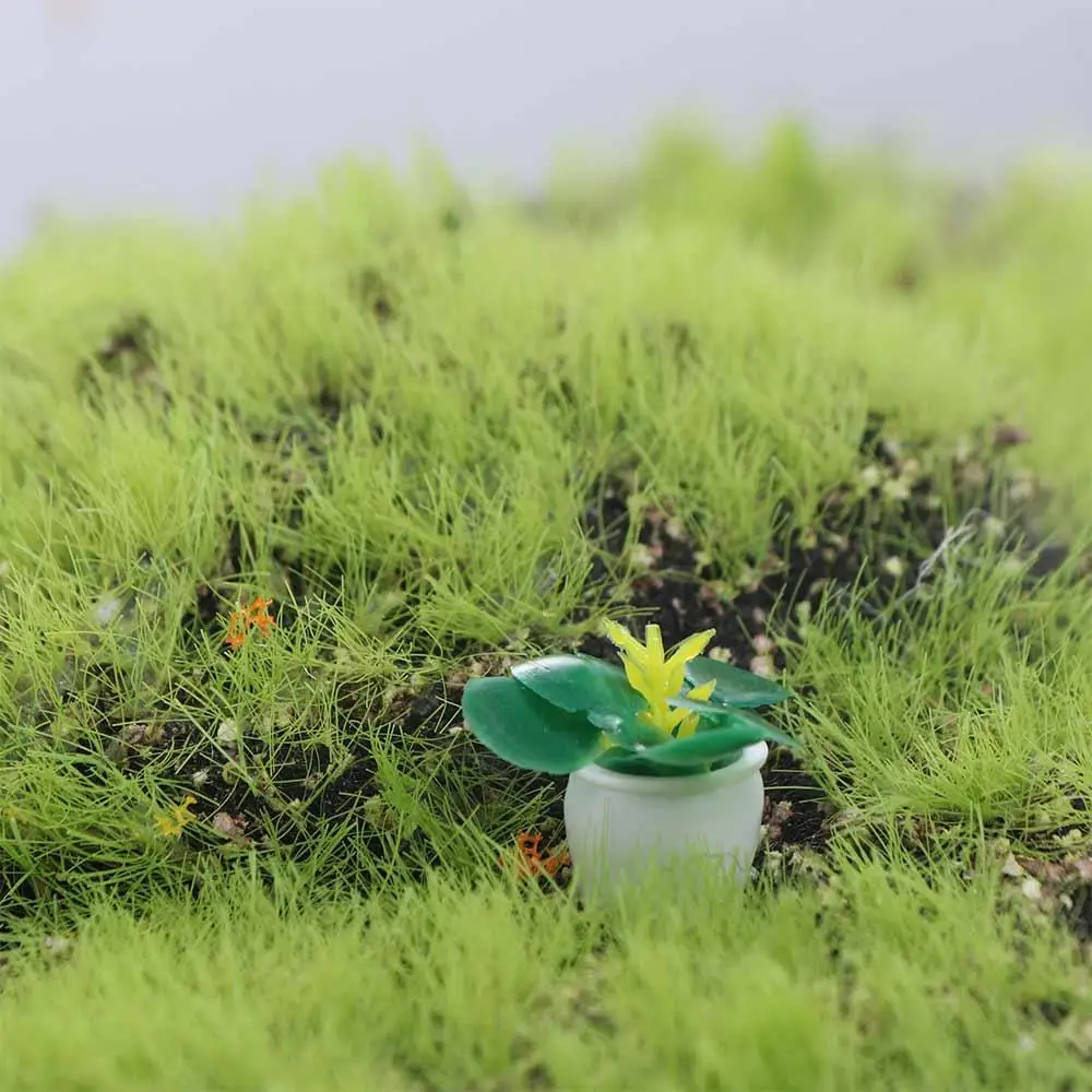 

Simulation Plants Mini Tree Potted 1:12 Dollhouse Mini Simulation Potted Plants Plastics Resin Dollhouse Green Plant