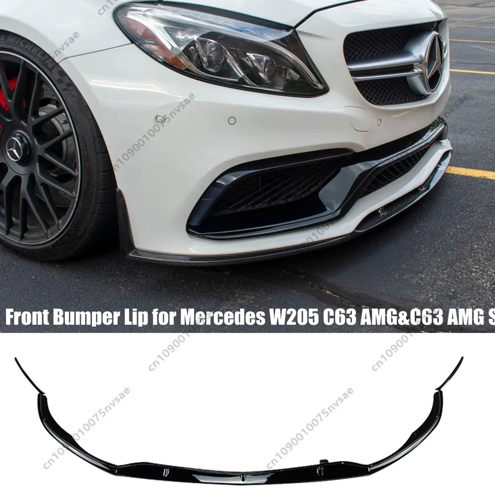 Difusor de labio de parachoques delantero para Mercedes-Benz Clase C W205 C205 A205 C63 AMG C63 y AMG S 2015-2022, kits de carrocería y tuning