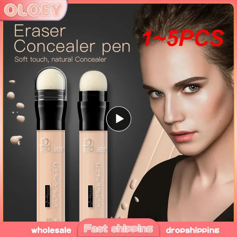 1~5PCS Colors Concealer Stick Foundation Full Cover Dark Circle Spots Concealer Pen Moisturize Bronzer Eraser Fundation Makeup