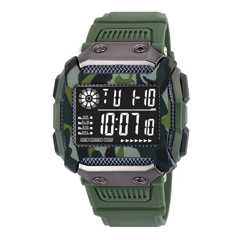 YIKAZE Sports Watch for man high-end luxury men watch Outdoor Military Sport LED Digital Wrist Watches Waterproof Fitness Clock