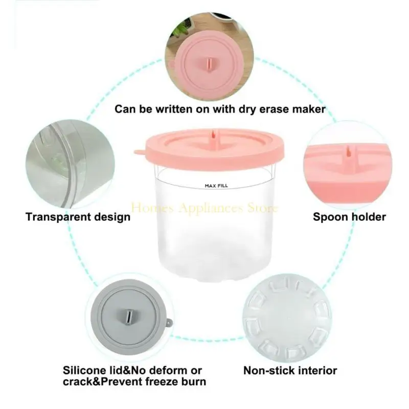 D0AB 4PCS Замена мороженого мороженого Силиконовая крышка для NC301 NC300 NC299AMZ серии
