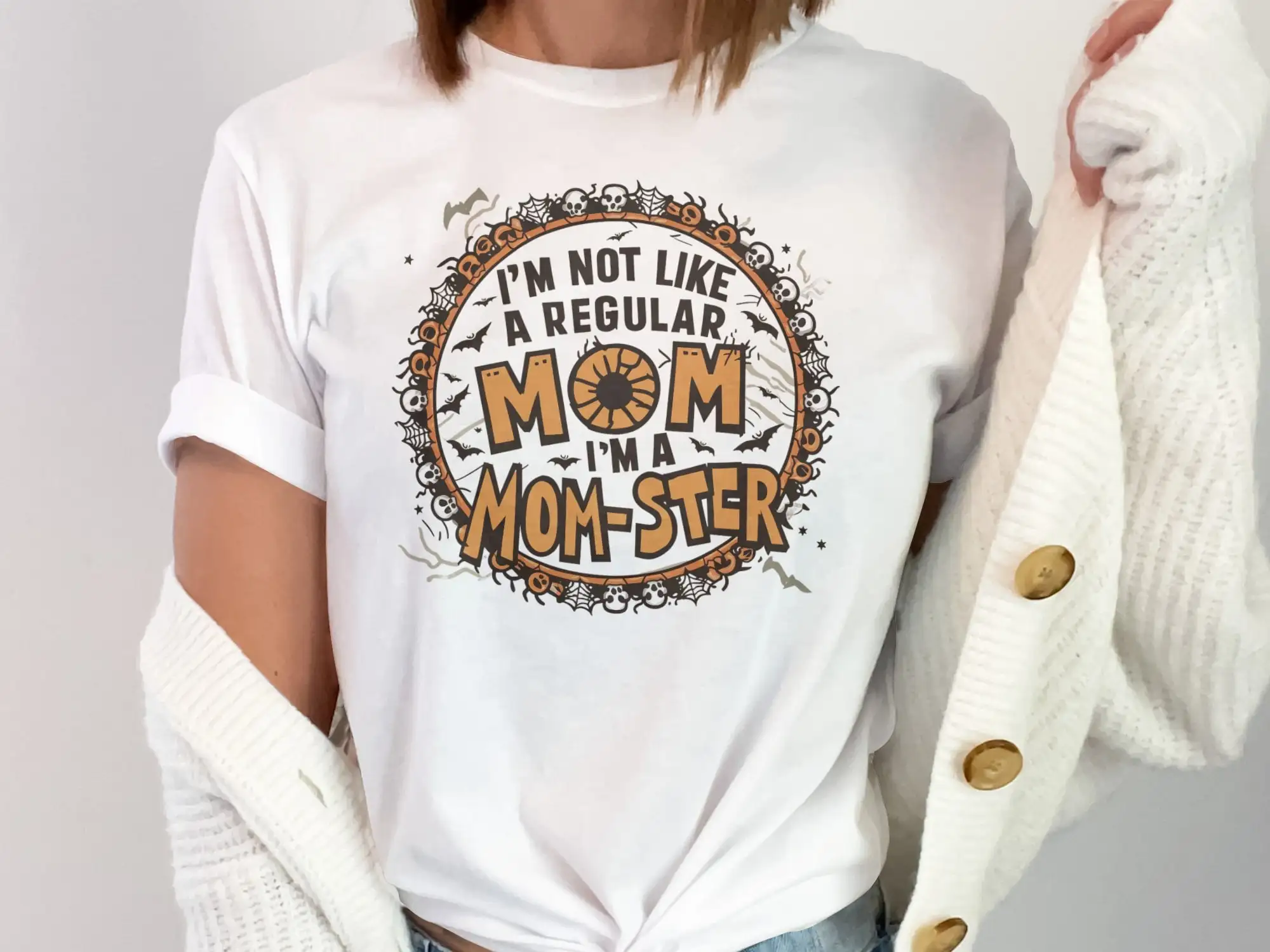 Momster T Shirt Funny Mother'S Day Cool Mom Halloween Theme Unique For Moms