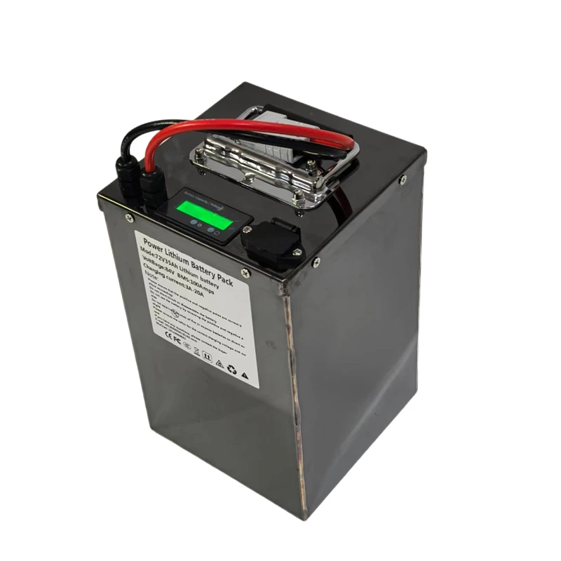 48V 35Ah 45Ah 65Ah Lithium Ion Battery for 500W 800W 1000W 1500W 2000W Golf Cart Tractor Two Wheeler Vehicle RV