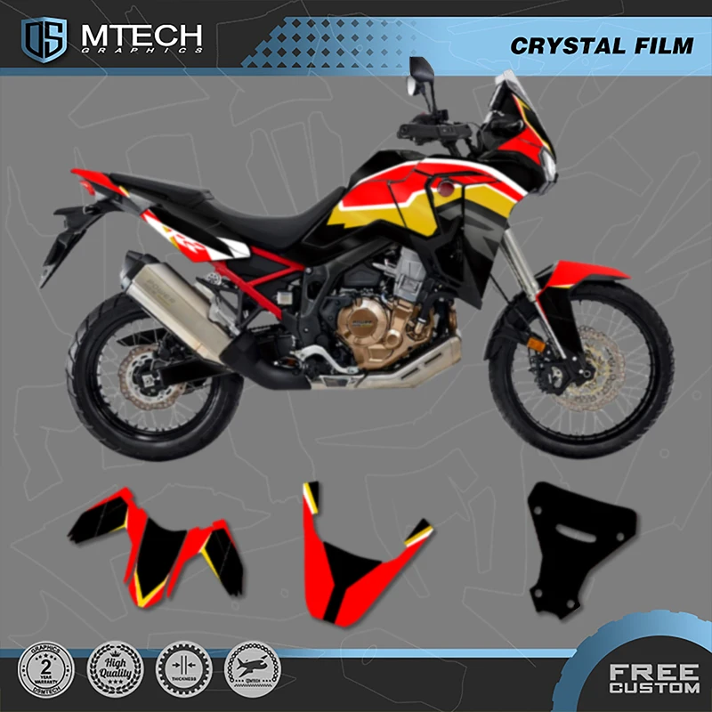 

DSMTECH Custom Motorcycle Graphics For HONDA 2020 2021 2022 AFRICA TWIN CRF 1100L Decals Stickers Kits-1