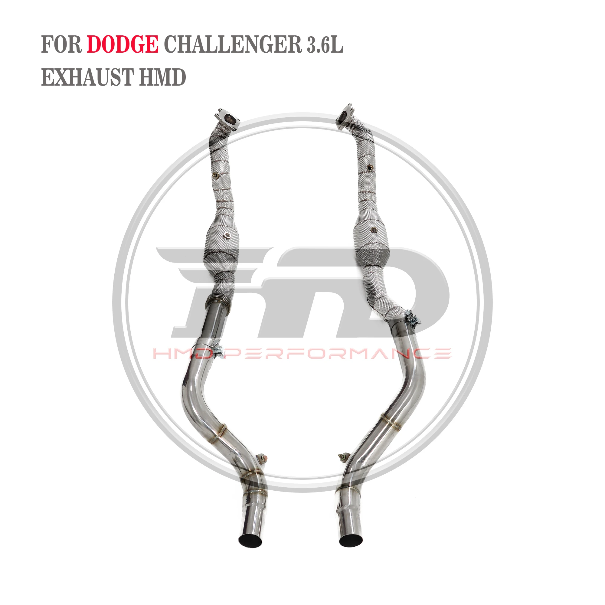 

HMD stainless steel high flow performance downpipe For Dodge Challenger 3.6L with catalytic