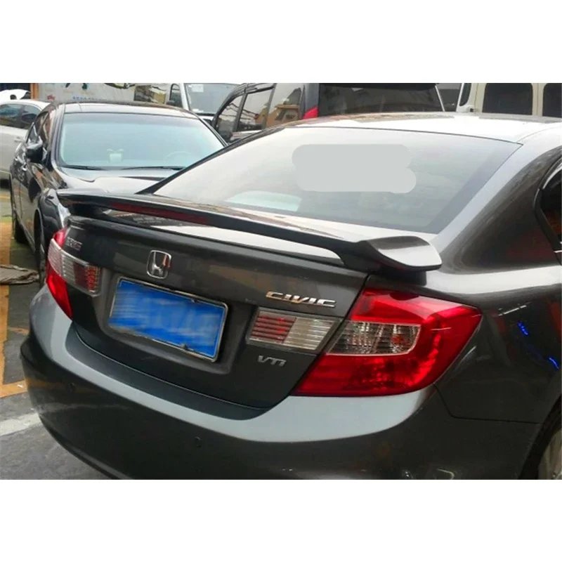 Car Spoiler for Honda Civic Spoiler 2012 2013 2014 2015 ABS Material Rear Wing Decoration Dedicated Accessories