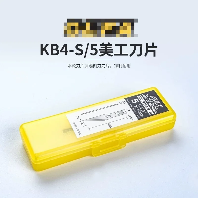 Suitable for Japan OLFA KB4-S/5 Narrow Precision Blades, Fit AK-4 Model Craft Knife, Angled Engraving Blades
